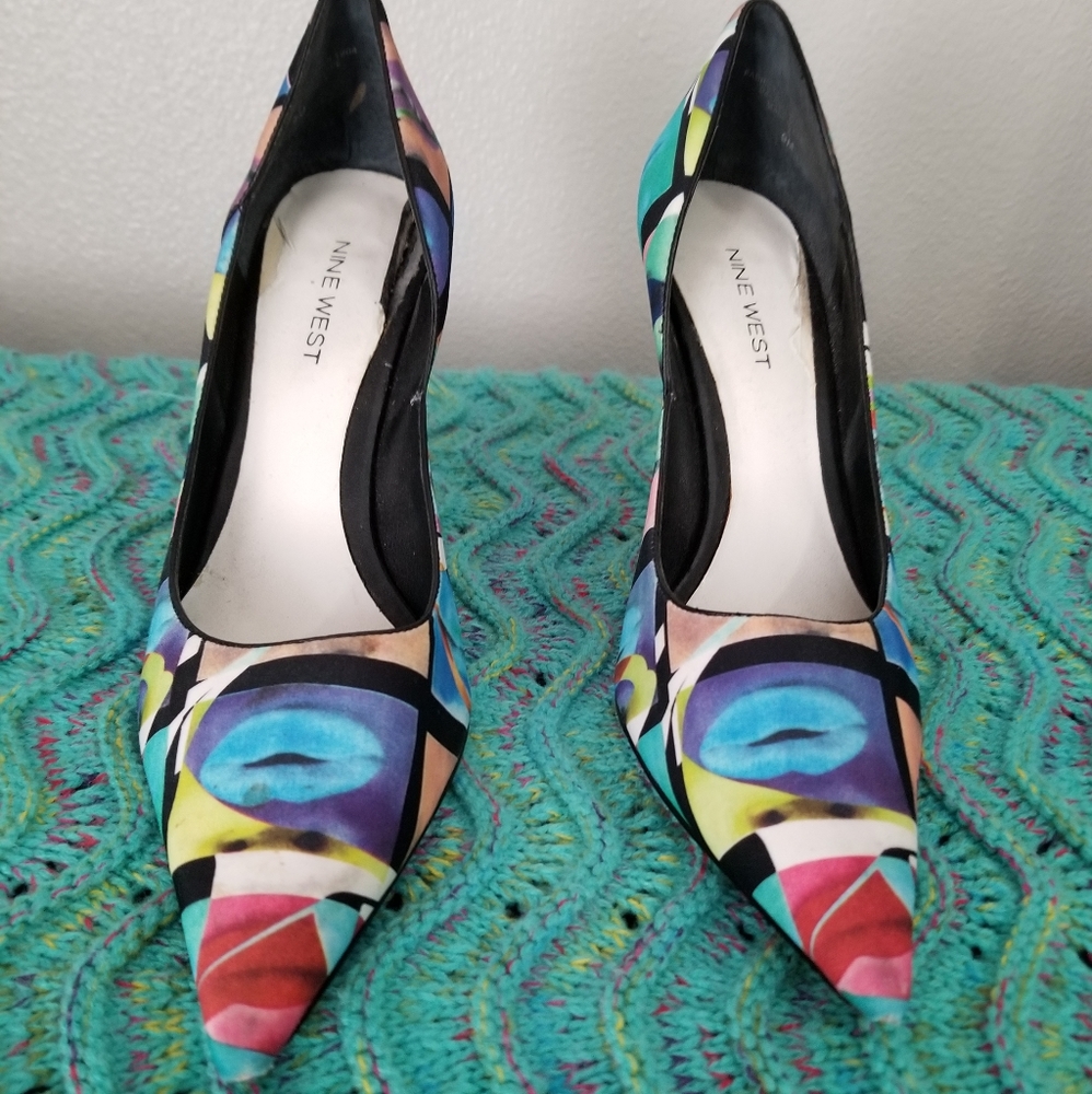 Nine West Neon Lips Heels